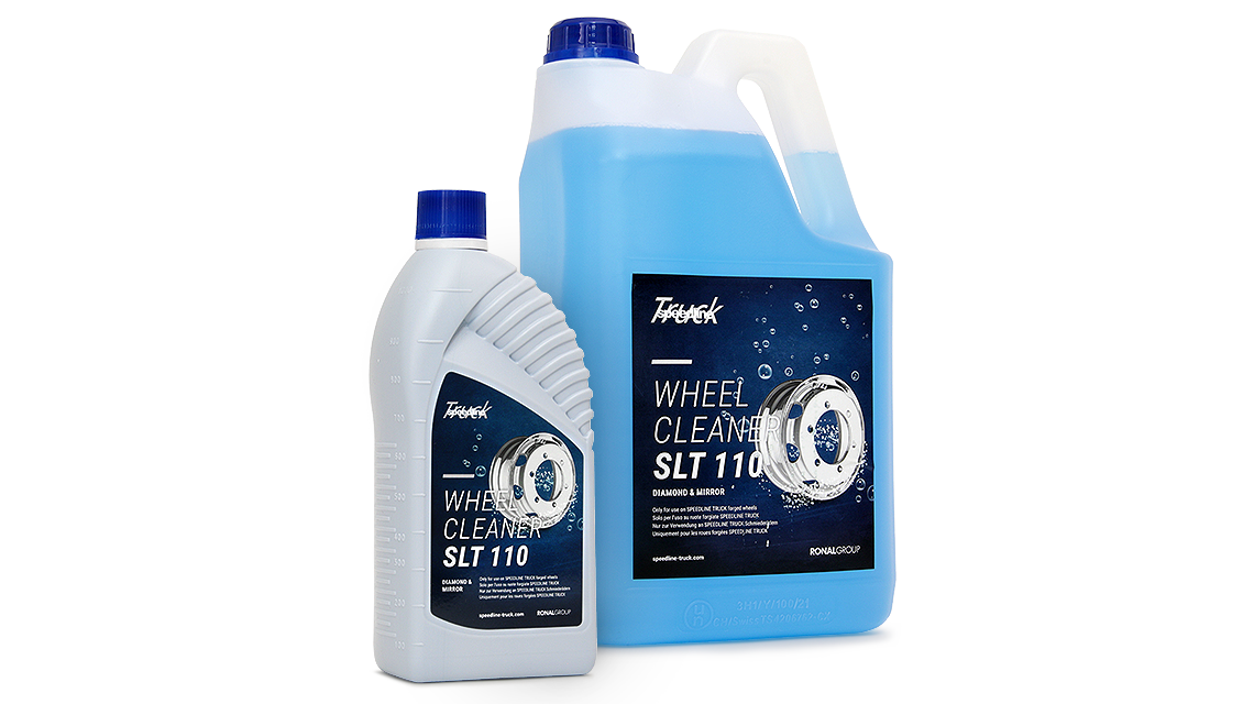 Wheel cleaner for forged alloy truck wheels