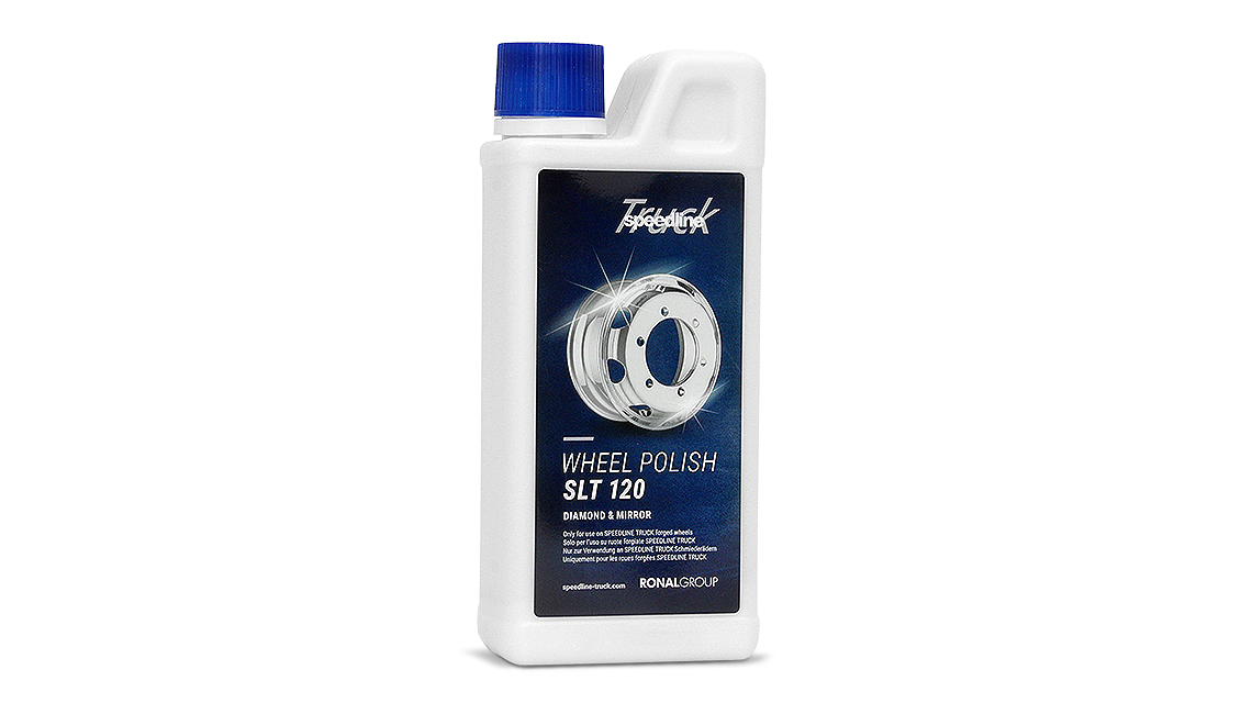 Wheel polish for forged alloy truck wheels